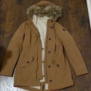 Hollister Sherpa Lined Winter Coat